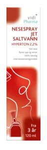 Vidi Pharma nesespray jet saltvann hyperton 2,2% 120 ml