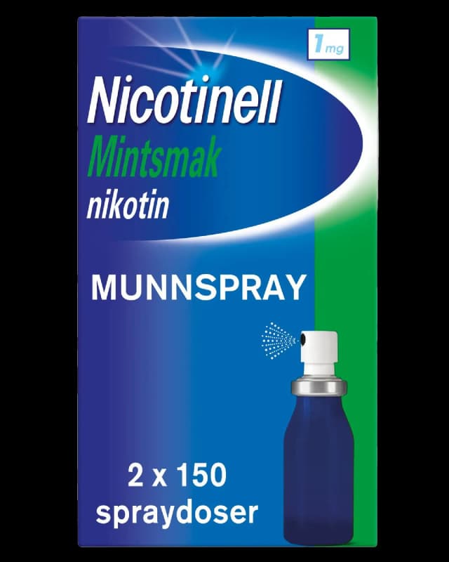 Nicotinell 1 mg/dose munnspray mint 2x150 doser