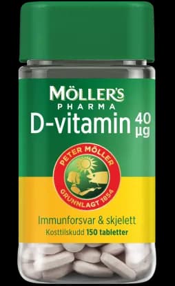 Möller's Pharma D-vitamin 40 µg 150 stk