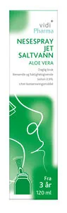 Vidi Pharma nesespray jet saltvann aloe vera 120 ml