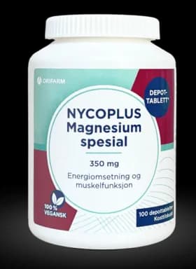 Nycoplus Magnesium spesial 350 mg depottabletter 100 stk