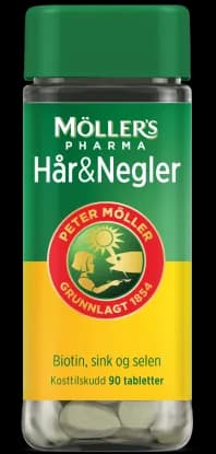 Möller's Pharma Hår & Negler 90 stk