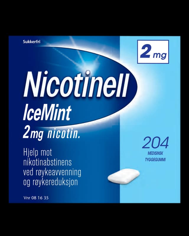 Nicotinell 2 mg tyggegummi icemint 204 stk