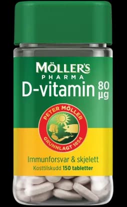 Möller's Pharma D-vitamin 80 µg 150 stk