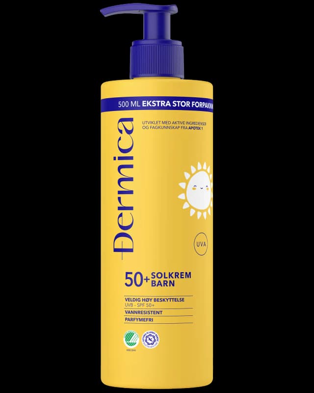 Dermica solkrem barn SPF50+ 500 ml