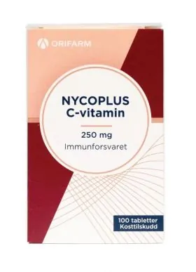 Nycoplus C-vitamin 250 mg tabletter 100stk