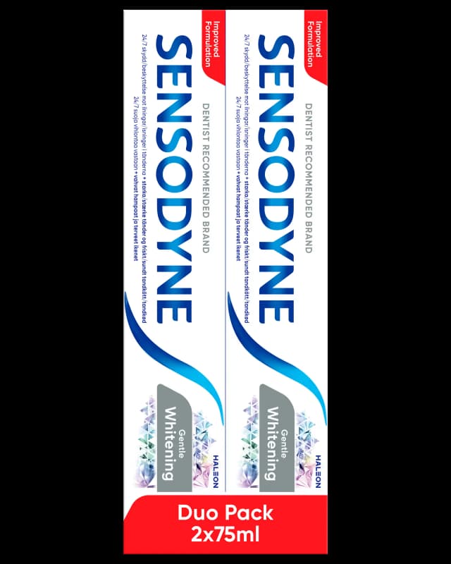 Sensodyne Gentle Whitening Duo tannkrem 2x75 ml