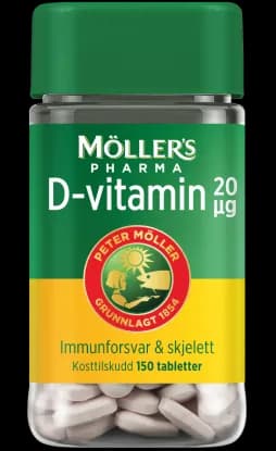 Möller's Pharma D-vitamin 20 µg 150 stk