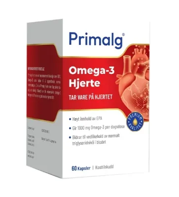 Primalg Hjerte 60 kapsler