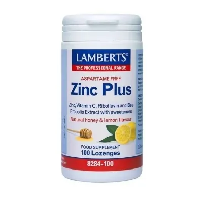 Lamberts Zinc Plus (c-vit og propolis) 100 Sugetabletter
