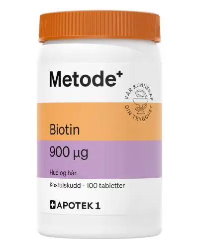 Metode Biotin 900 mcg tabletter 100 stk
