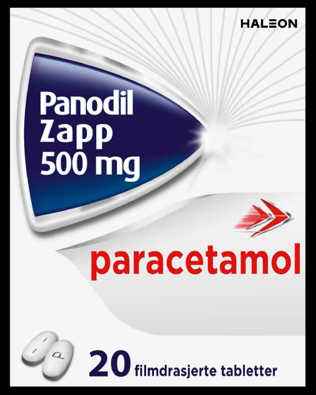 Panodil Zapp 500 mg tabletter 20 stk