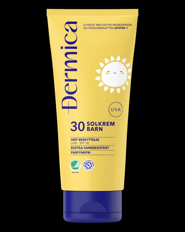 Dermica solkrem til barn SPF30 200 ml