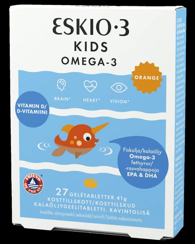 Eskio-3 Kids omega-3 gelétabletter 27 stk