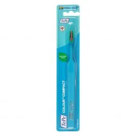 TePe Colour Compact Extra Soft Tannbørste Turkis 1 stk