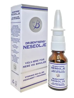 Dr. Bentsens Neseolje 15 ml | Lindrer og fukter tørre neseslimhinner