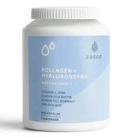 Zoeco kollagen + hyaluronsyre 100 kapsler