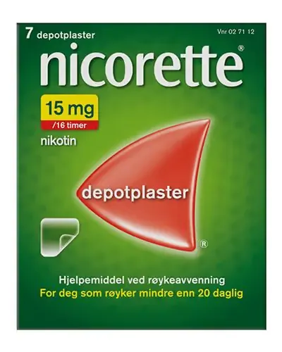 Nicorette 15mg/16timer depotplaster 7 stk