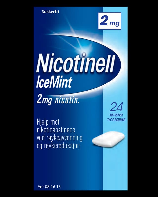 Nicotinell 2 mg tyggegummi icemint 24 stk