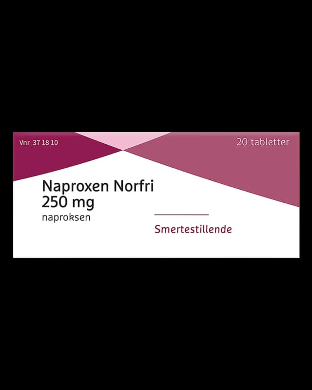 Naproxen Norfri 250 mg tabletter 20 stk