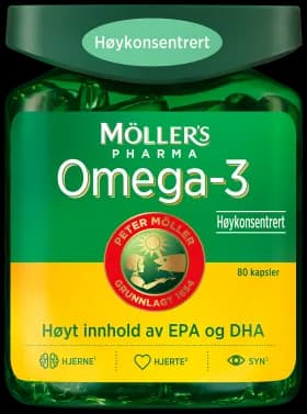 Möller's Pharma Omega-3 Høykonsentrert 80 stk