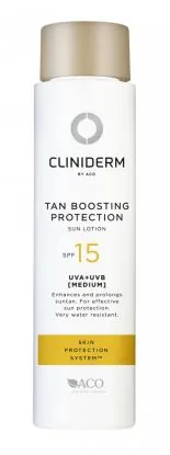 Cliniderm Tan Boosting Protection Sun Lotion SPF15 150 ml