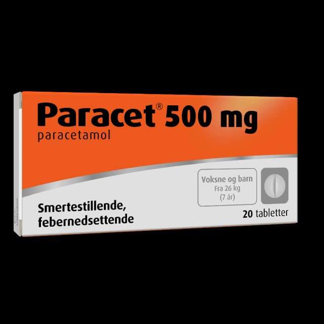Paracet 500 mg tabletter 20 stk