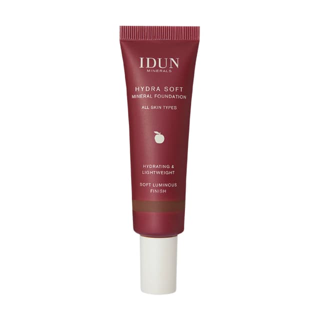 IDUN Minerals Hydra Soft Mineral Foundation, Helga, Mørk, 30 ml