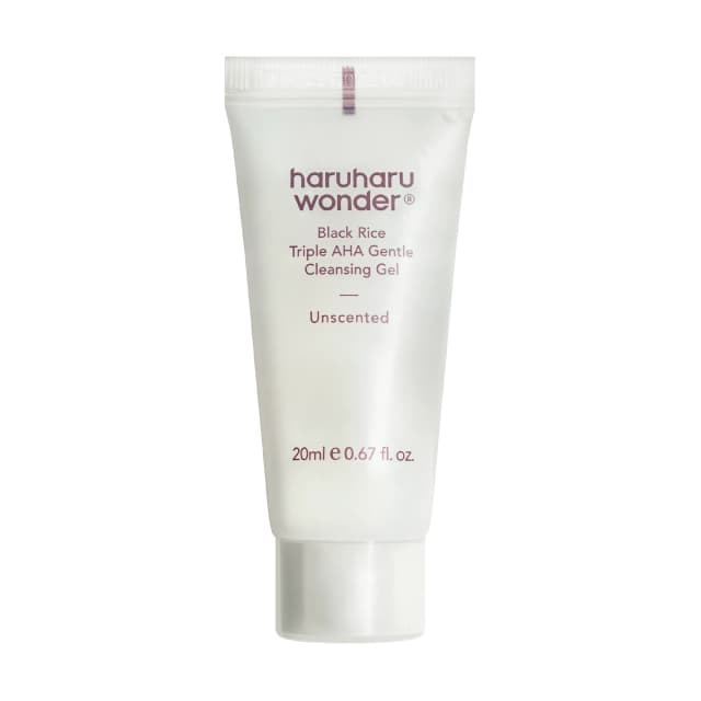haruharu wonder Black Rice Triple AHA Gentle Cleansing Gel, 20 ml
