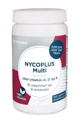 Nycoplus Multi Uten Vitamin A, D og K Tabletter 100 stk